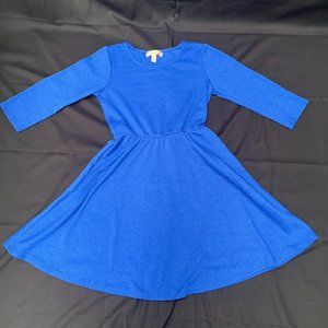 Speechless - Royal Blue 3/4 Sleeve Dress